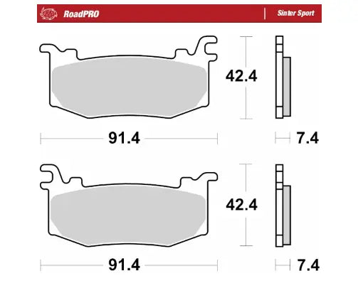 Moto-Master RoadPro Sinter Sport Front Brake Pads