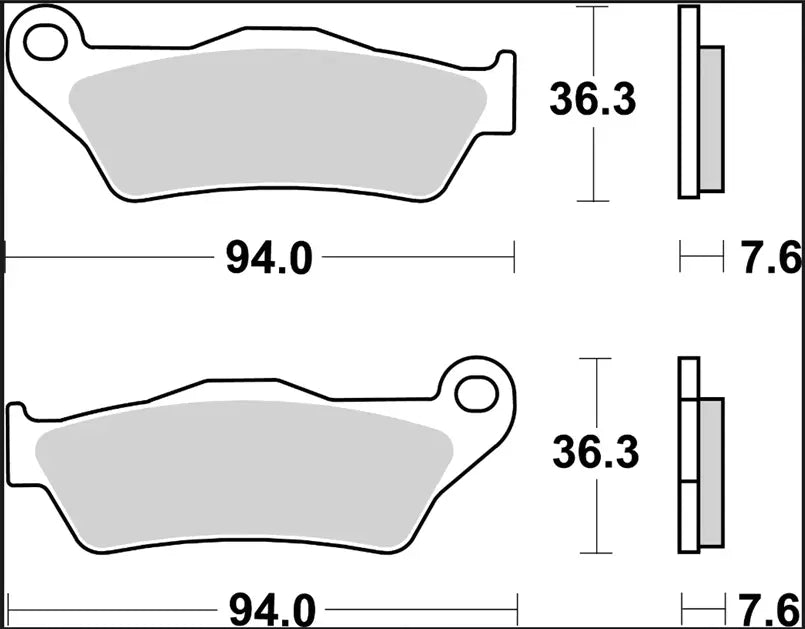Brembo La Prime Line Sintered Metal Brake Pad Set