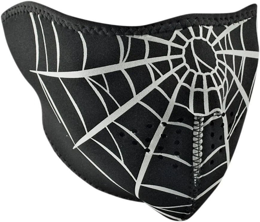 Zan Headgear Neoprene Half Mask Spider Web