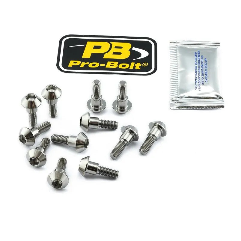 Pro Bolt Titanium Brake Rotor Bolt Kit