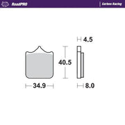 Moto-master Roadpro Carbon Racing Brake Pads - Front
