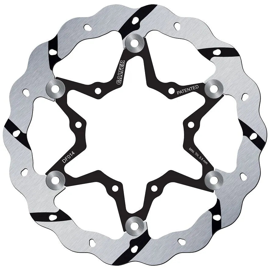 Galfer Floating Wave Grooved Brake Rotor - Front