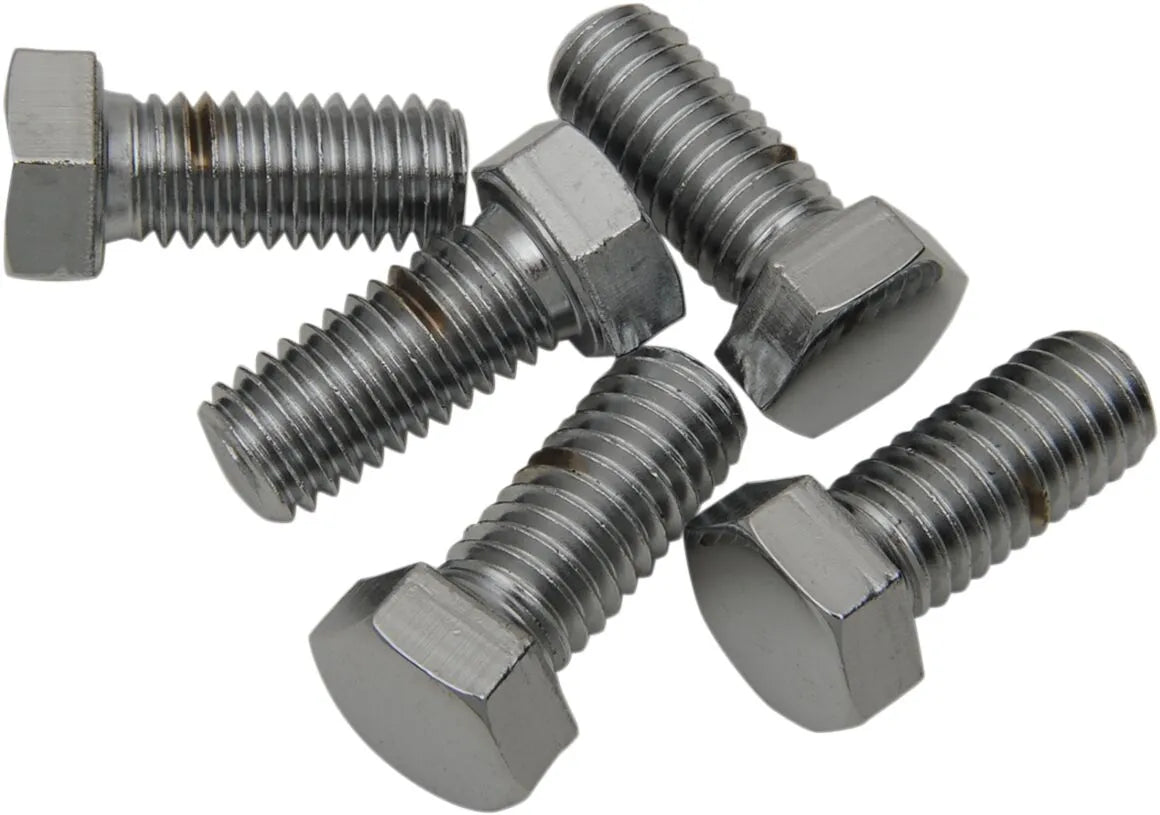 Drag Specialties Hex-Head Bolts 7/16-14 x 1" Chrome