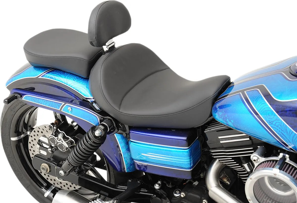 Drag Specialties Solo Seat With Backrest Option - For Harley Davidson