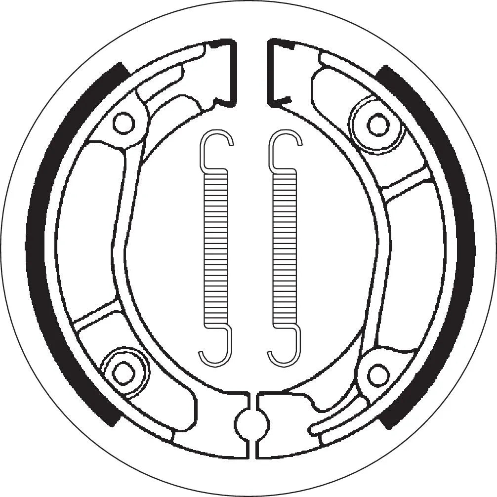 Sbs Ceramic Organic Brake Shoes - Superior Performance - Front & Rear