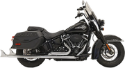 Bassani Xhaust Fishtail True Dual Exhaust System Chrome