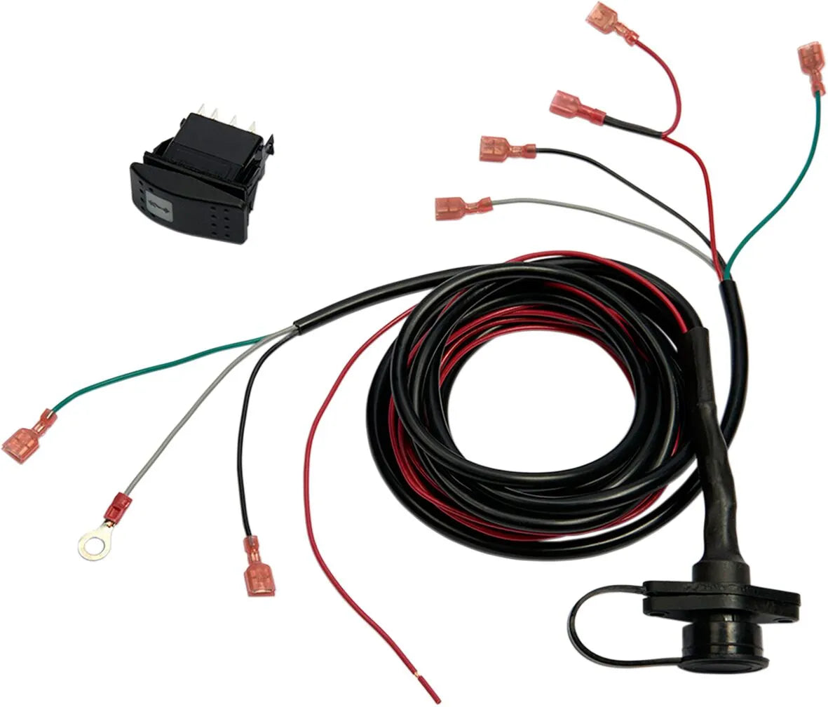 Warn Dash Rocker Winch Switch with Wiring Harness