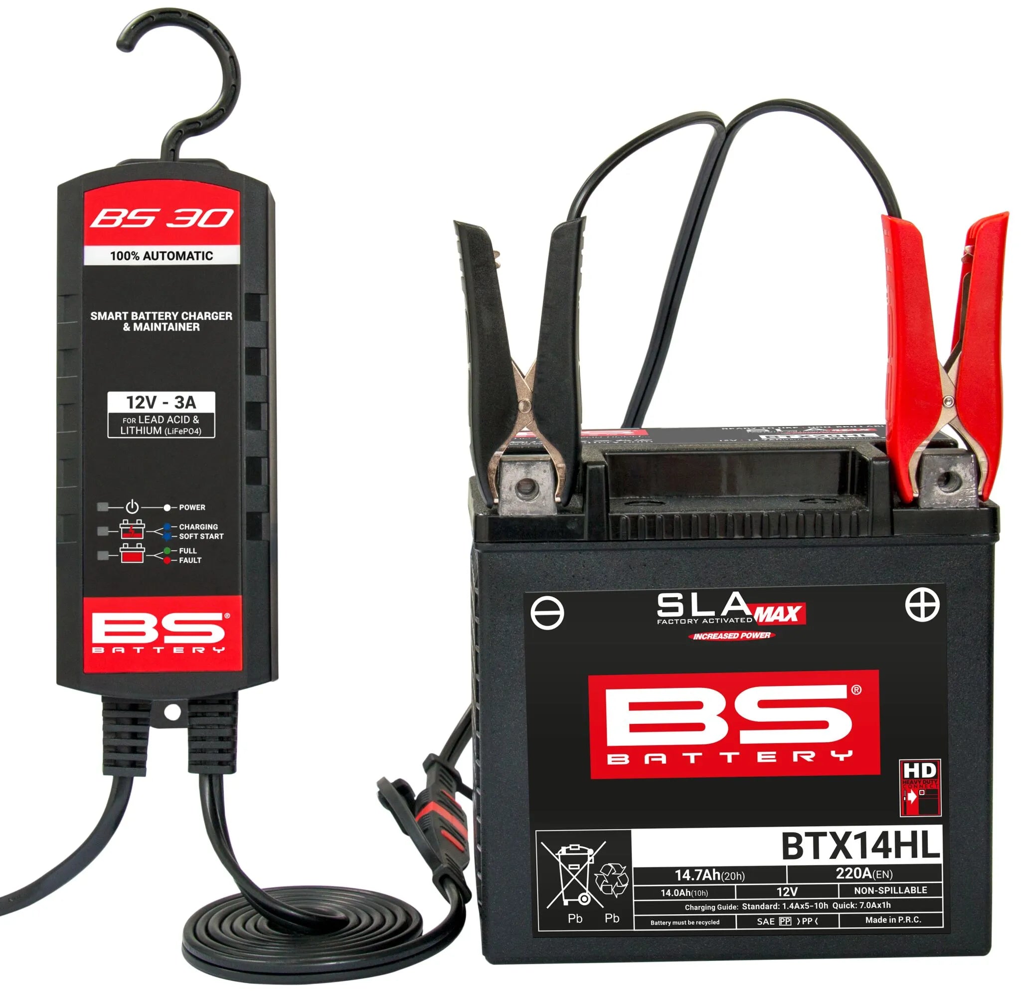 Bs Battery Smart Charger & Maintainer