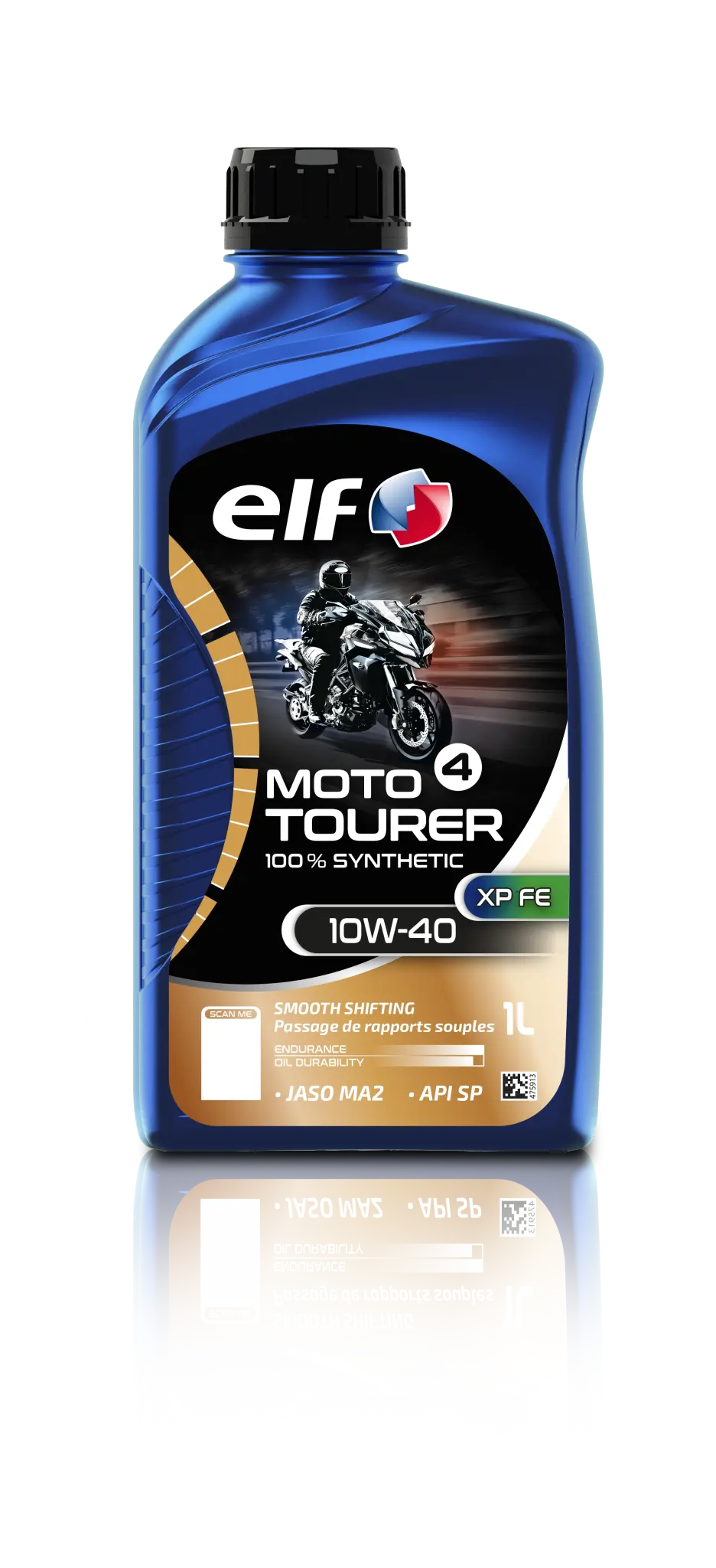 ELF Moto 4 Tourer XP FE 10W-40 Synthetic Motorcycle Oil 1L