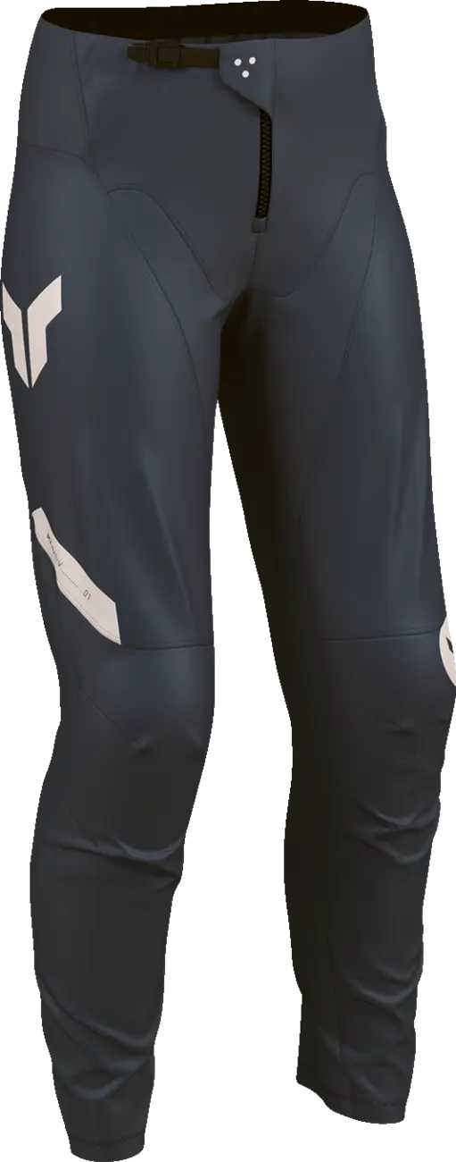 Thor Women's Ridemode Menace Racewear Pants - Light Gray/Midnight Blue