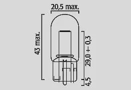 Flosser Filament Glass Wedge Bulbs - 12v