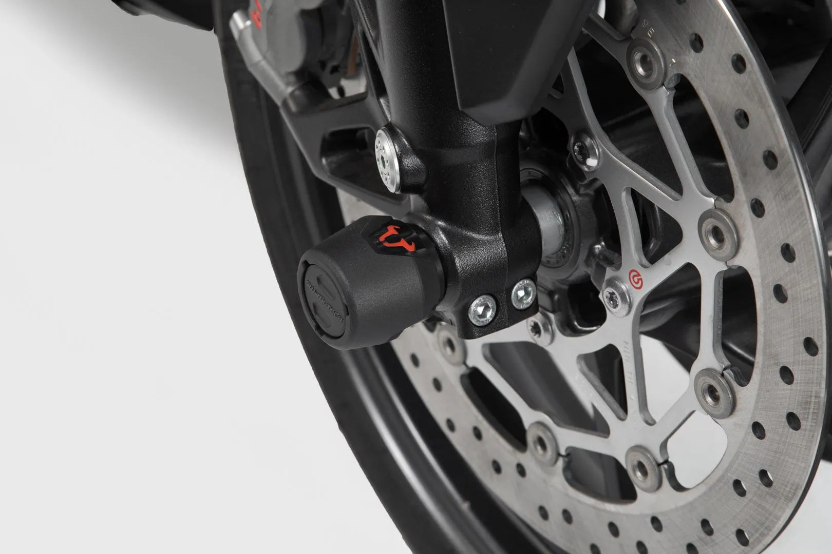 Sw-motech Front Axle Slider Set For Motorcycle Protection