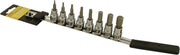 Cruztools 3/8" Drive Metric Hex Socket Bit Set for Powersports