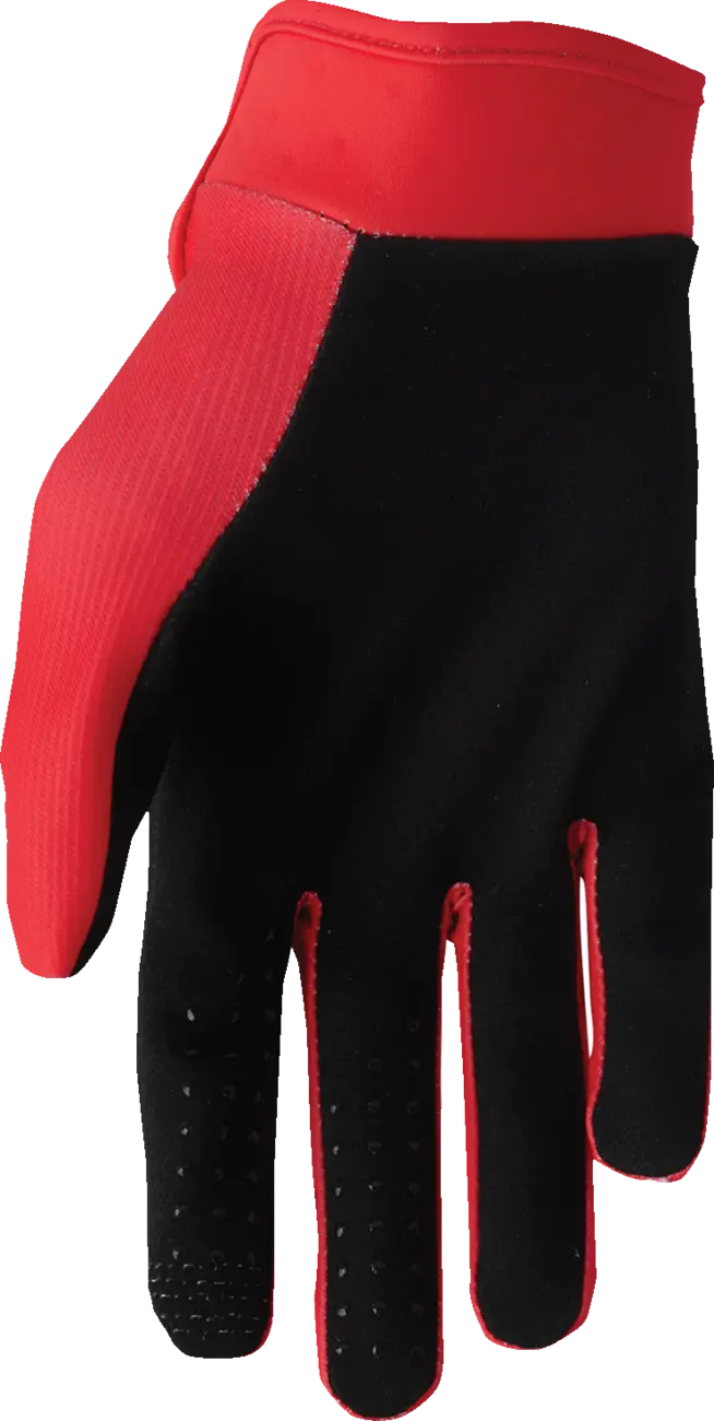Thor Youth Launchmode Split Gloves - Red