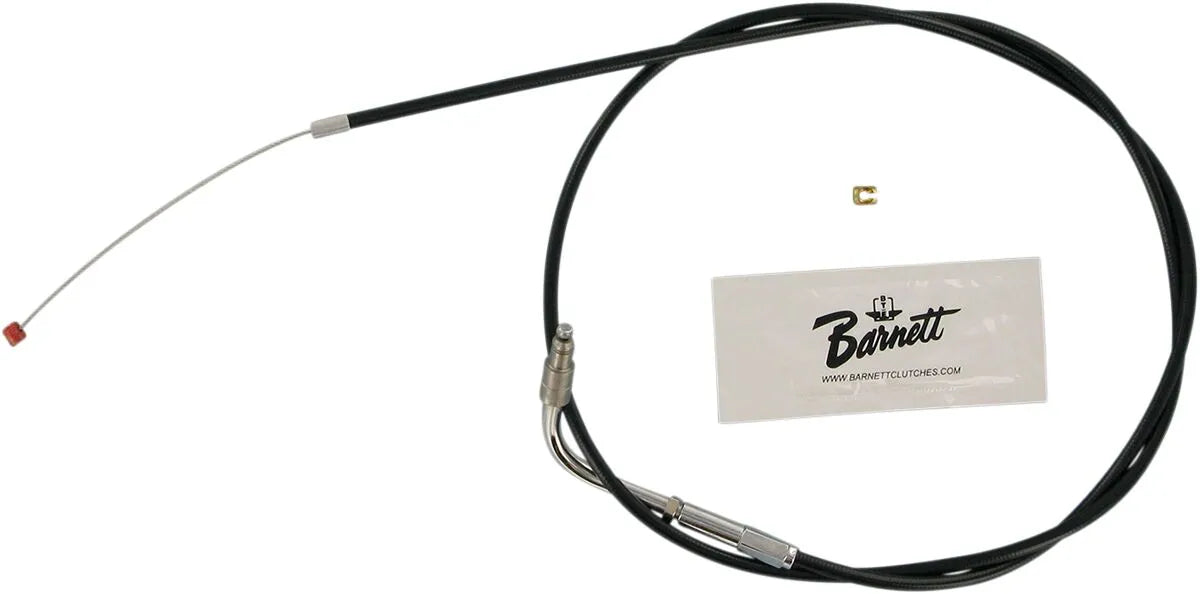 Barnett Black Vinyl +6" Throttle Idle Cable HD FXSTS 96-06