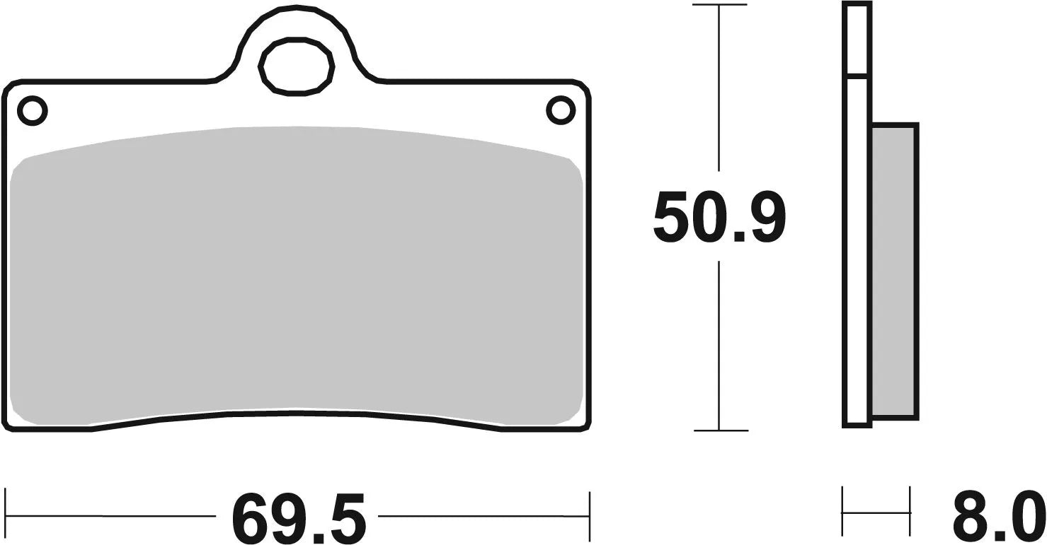 Sbs Hs Street Excel Sintered Front Brake Pads - Front