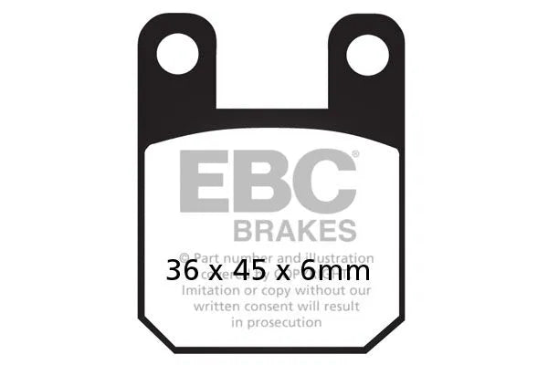 Ebc Sfac Carbon Series Scooter Brake Pads