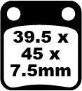 Ebc Sfa Series Organic Brake Pads For Scooters - Front & Rear