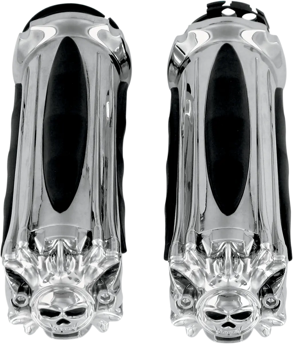 Kuryakyn Zombie Grips - Chrome Motorcycle Grips
