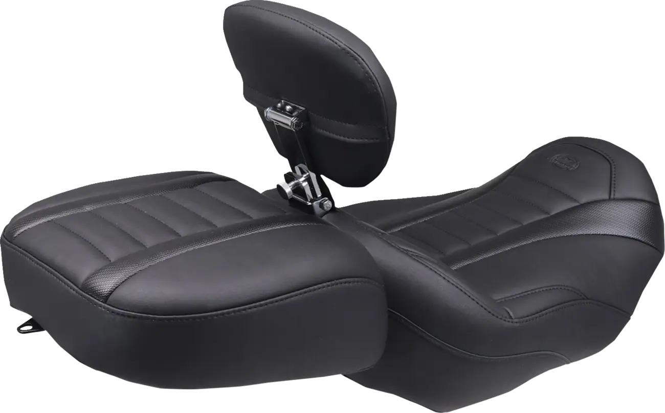 Mustang Wide Deluxe Touring Passenger Seat for Harley-Davidson