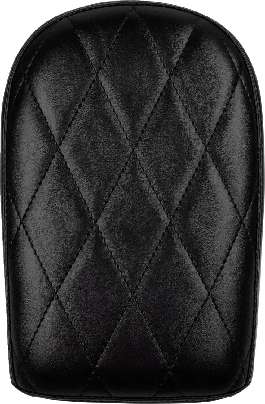 Le Pera Bare Bones Pillion Pad - Black Vinyl - For Harley Davidson