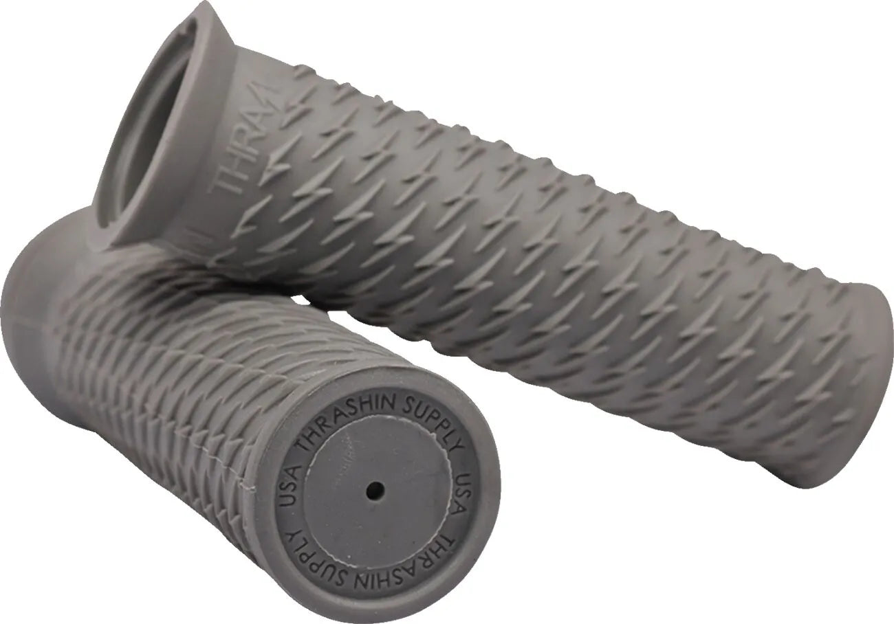 Thrashin Supply Co. Bolt Grips - Gray, 1"