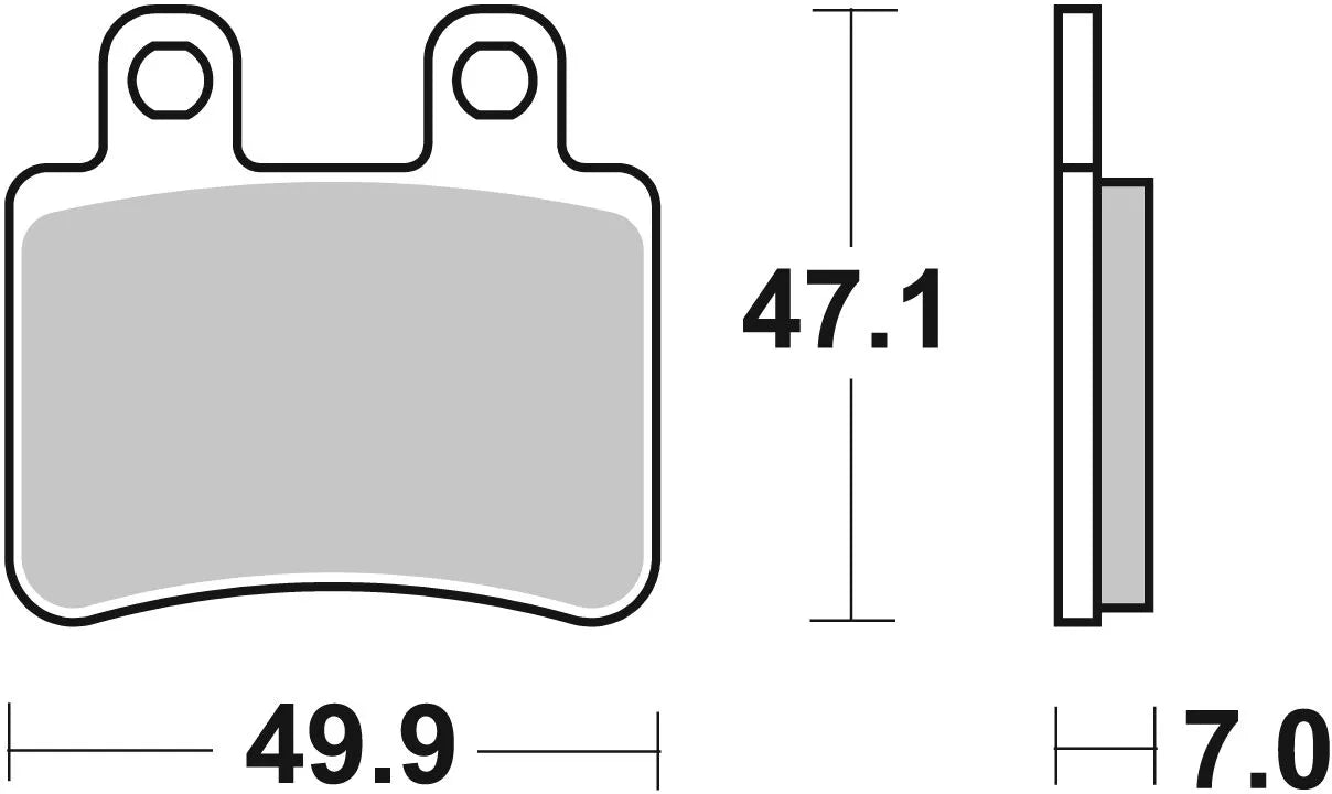 Sbs Ct Scooter Carbon Tech Organic Brake Pads Set - Front & Rear