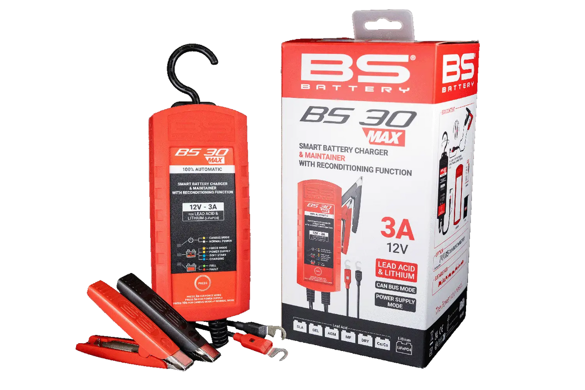 Bs Battery BS30 Max Battery Charger 12V 3A
