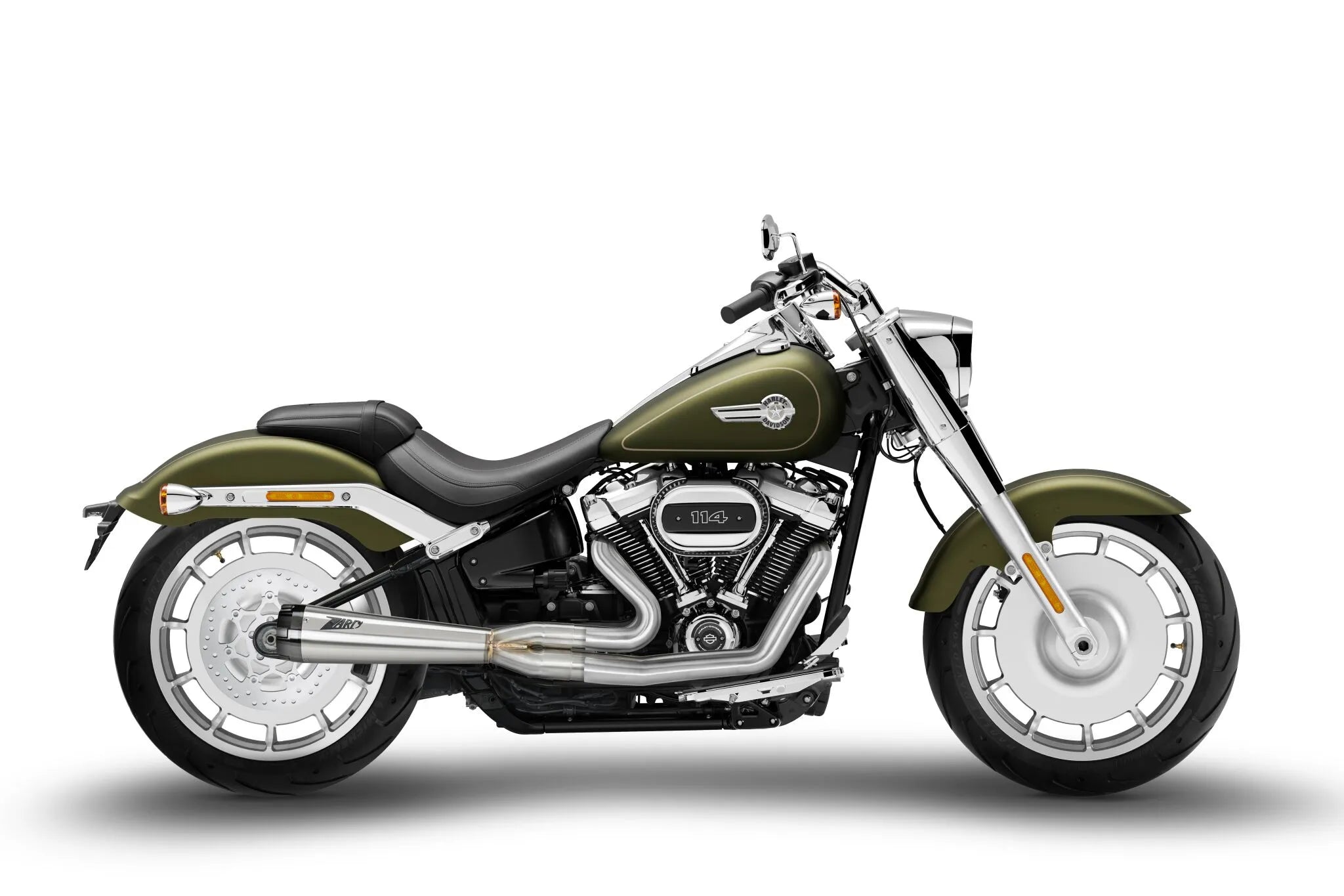 Zard 2:1 Full Exhaust System For H-d Softails - ECE Street Legal & Approved - ECE Street Legal Approved
