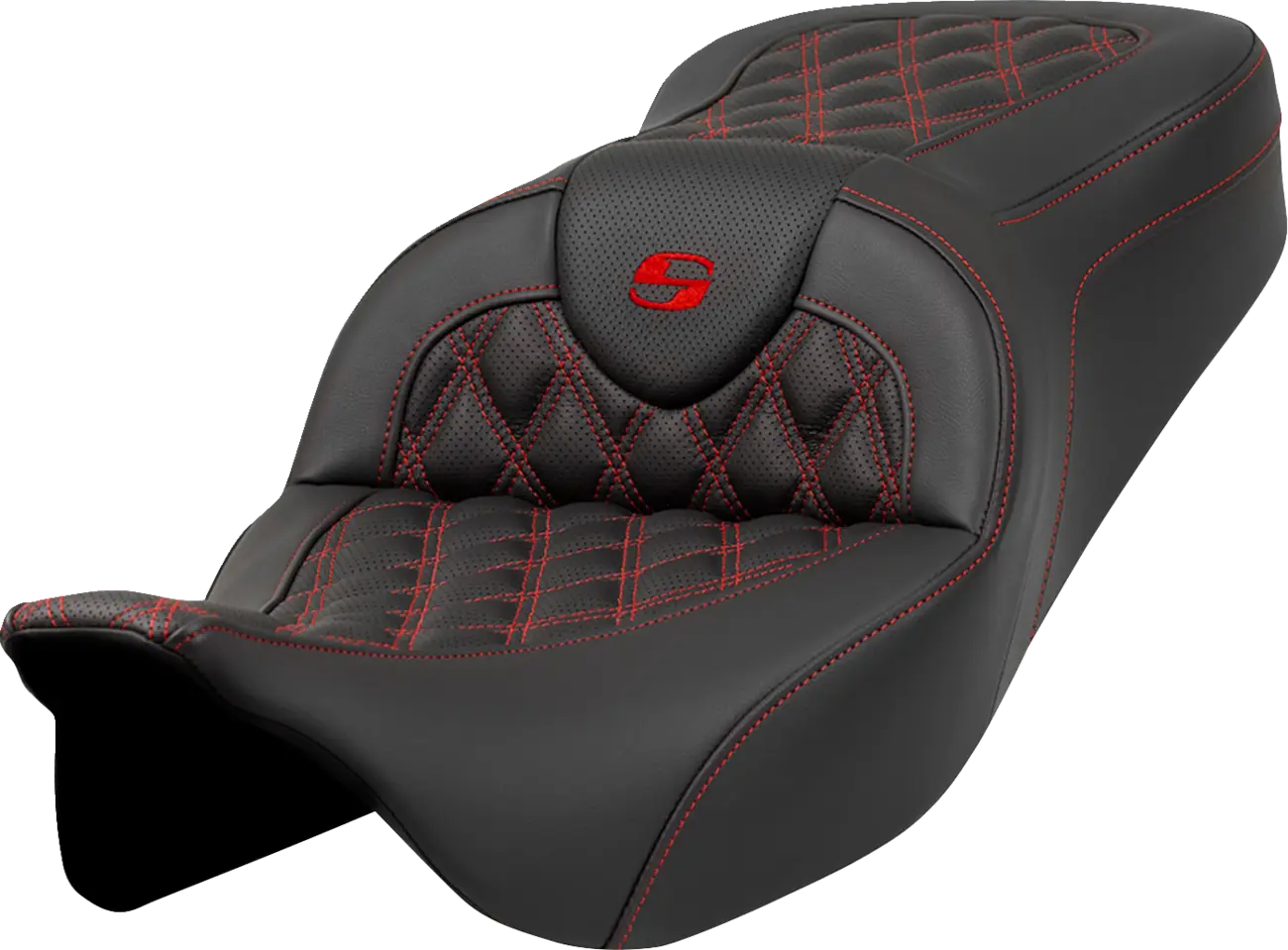 Saddlemen Roadsofa Lattice Stitch Seat - For Harley Davidson