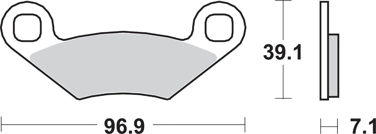 Sbs Ats All-terrain Sintered Brake Pads - Front & Rear