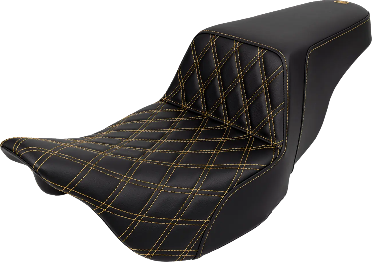 Saddlemen Lattice Stitch Step-up Seat - For Harley Davidson