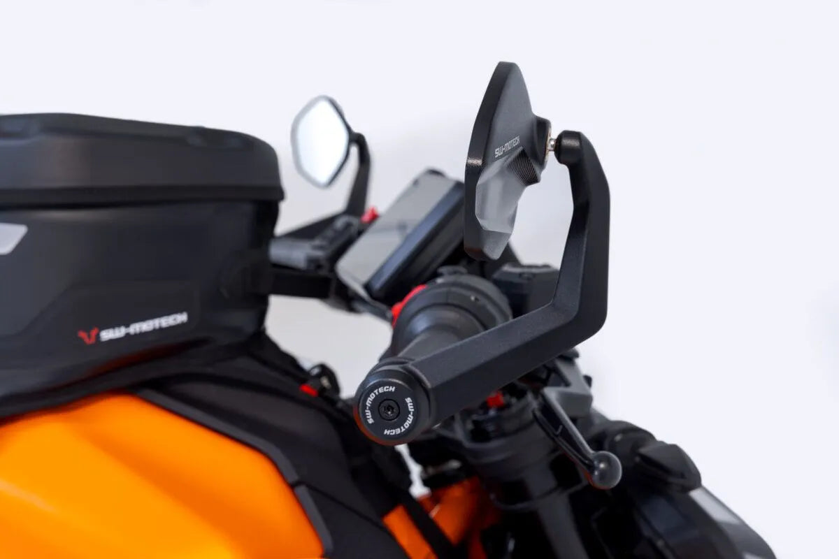 Sw-motech Bar End Mirrors - Black Aluminum