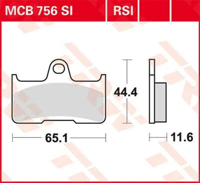 Trw Si Series Sintered Off-road Brake Pads - Rear