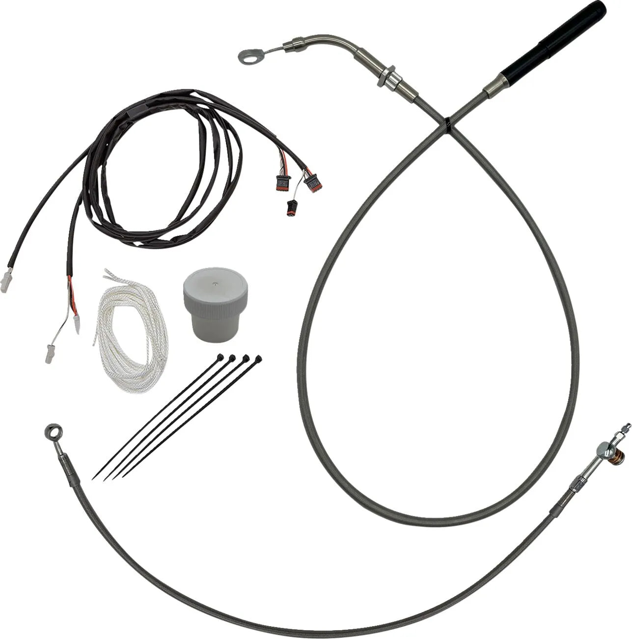 Fat Baggers Inc. EZ Install Cable Kit for 14" Ape Hangers