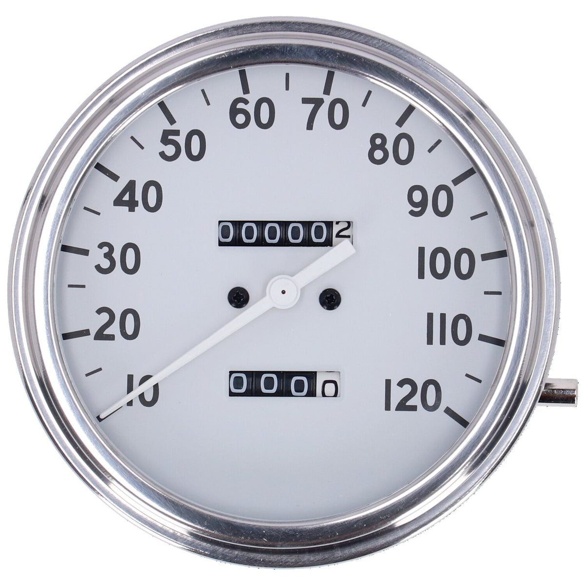 MCS FL speedometer '36-40 face' white - 1:1 mph