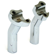 MCS OEM style pullback risers no top clamp - 4.5" rise - Chrome