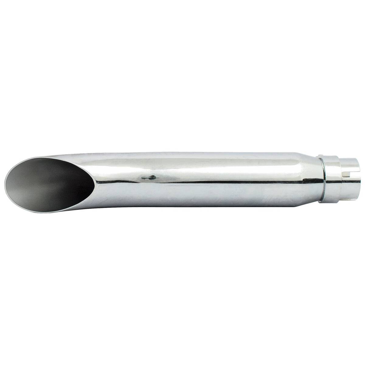 MCS Turn out universal muffler 16" long chrome