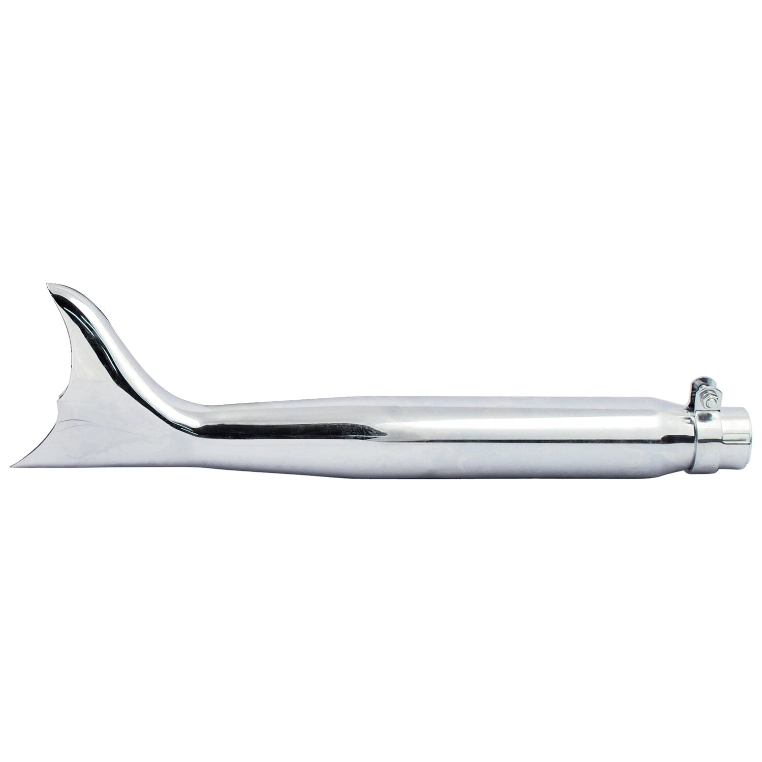 MCS Batwing Fishtail universal muffler 22" long chrome