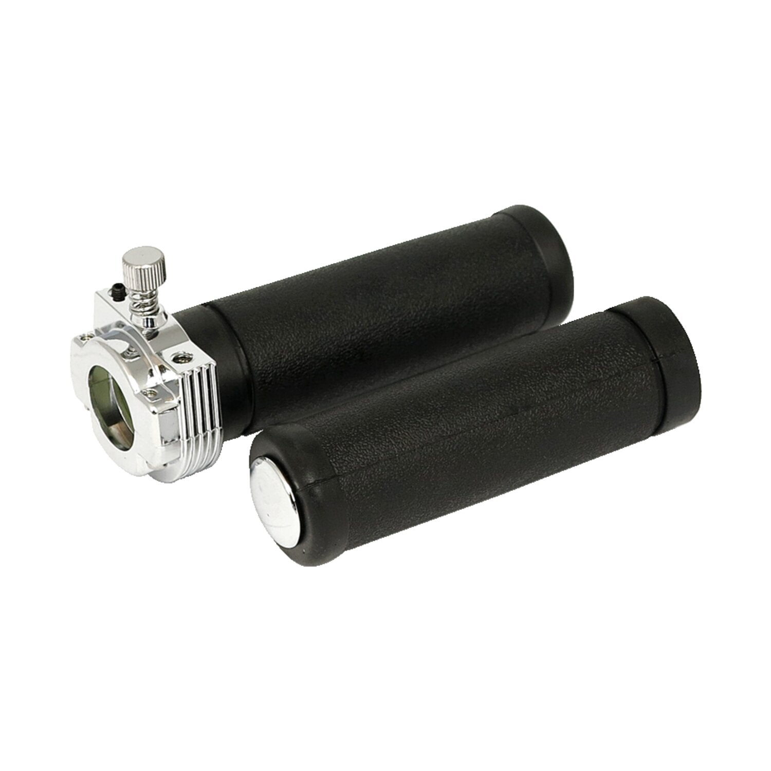 MCS OEM style throttle assembly with grips single cable - Chrome