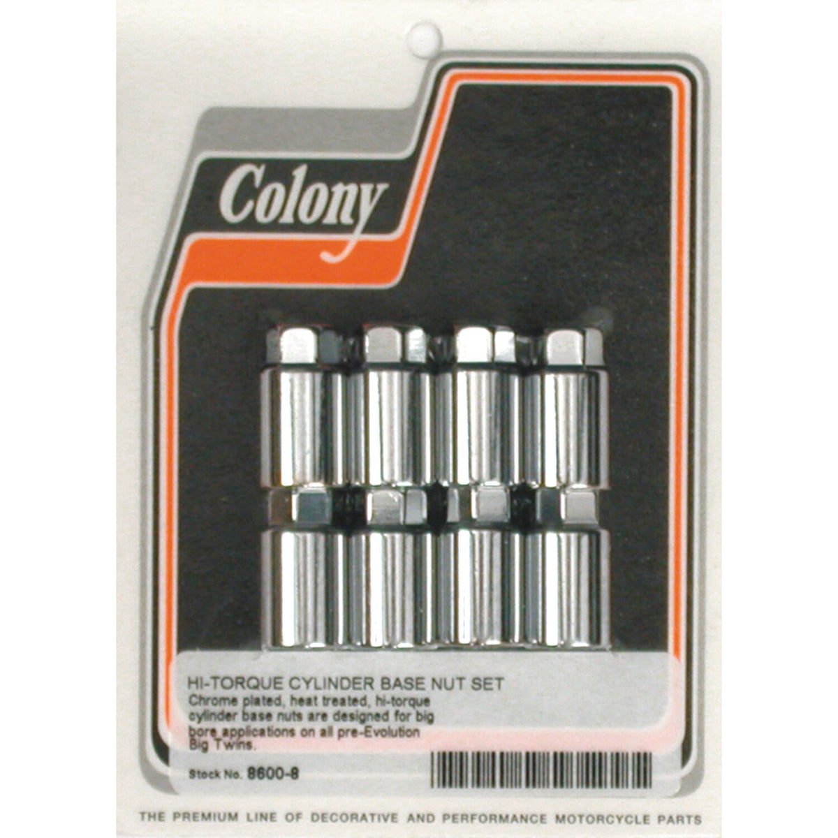 Colony cyl base nut kit high-torque