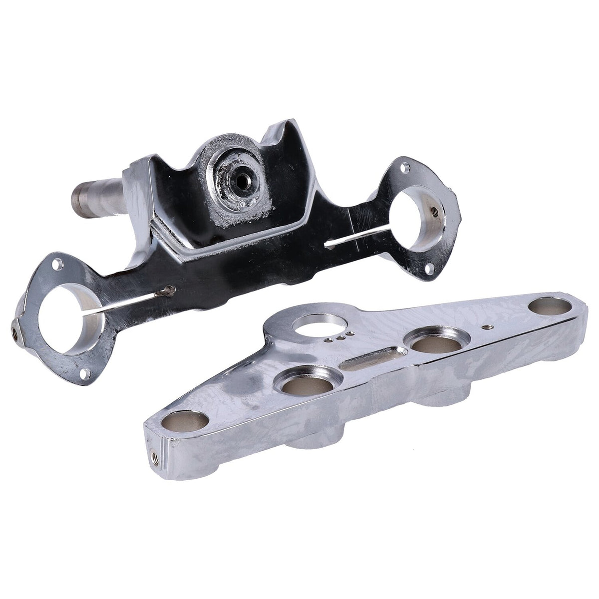 MCS Stock style FL 41mm triple trees - Chrome