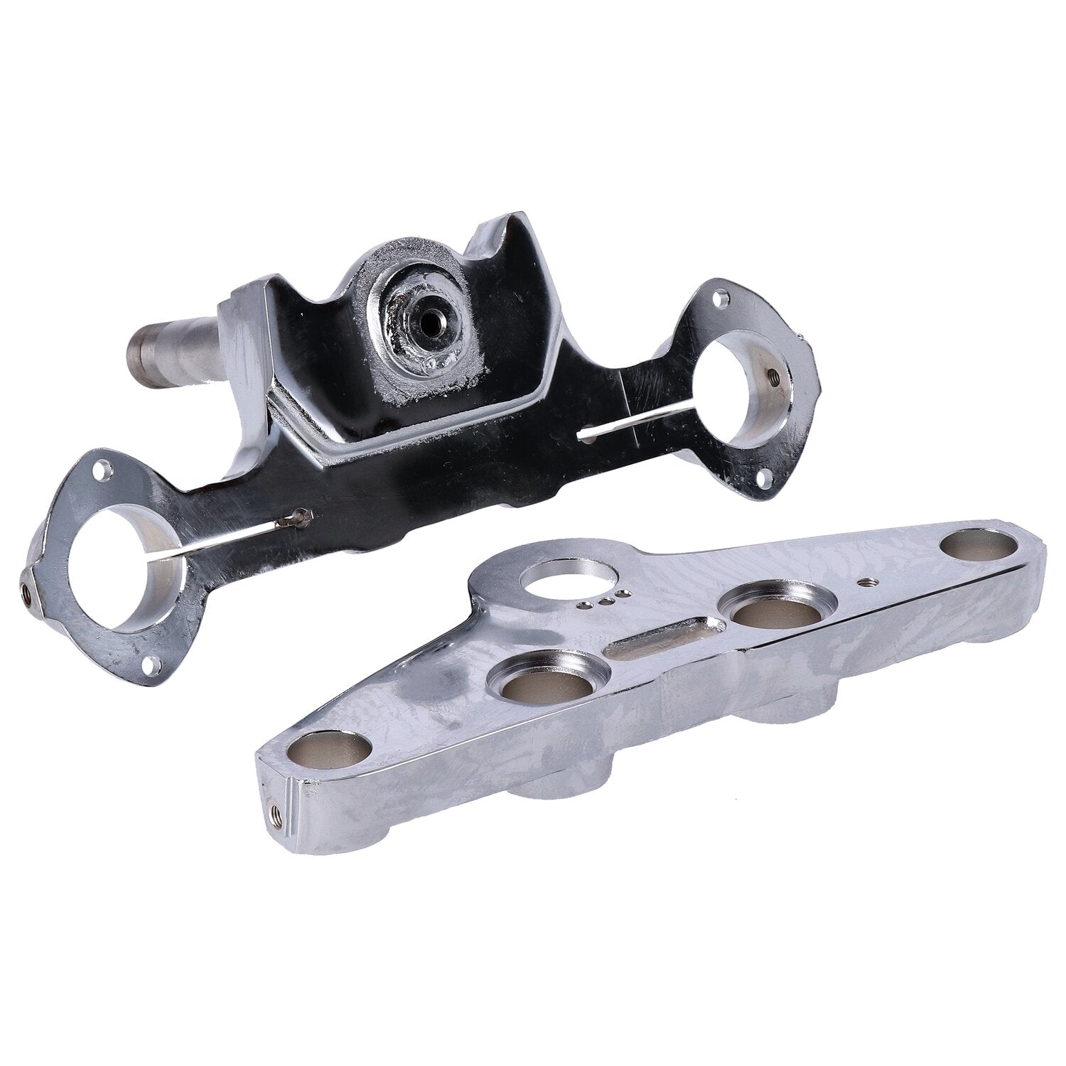 MCS Stock style FL 41mm triple trees - Chrome