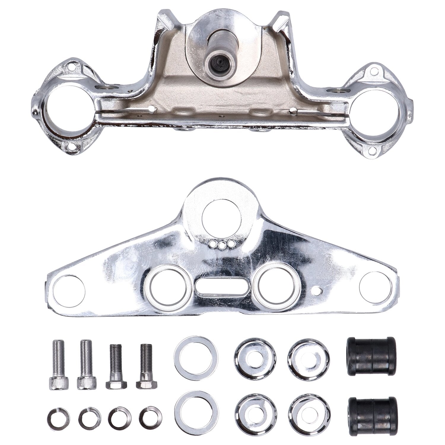 MCS Stock style FL 41mm triple trees - Chrome