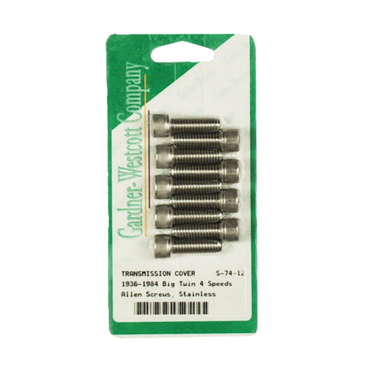 Gardner-Westcott transmission side cover screw kit - Stainless Allen head