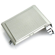 MCS Battery side cover - Chrome - Ribbed