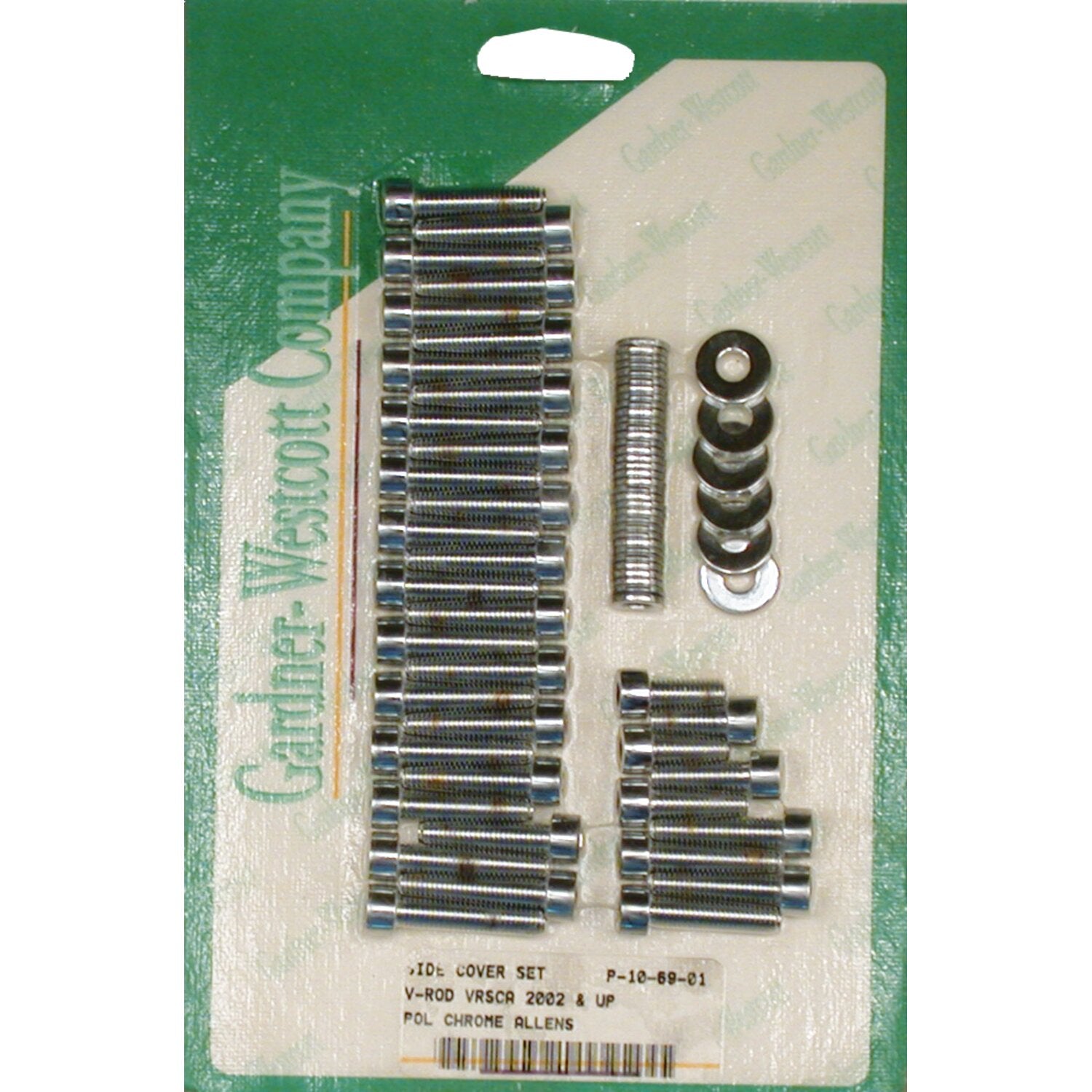 Gardner-Westcott V-Rod side cover set - pol - chr allen
