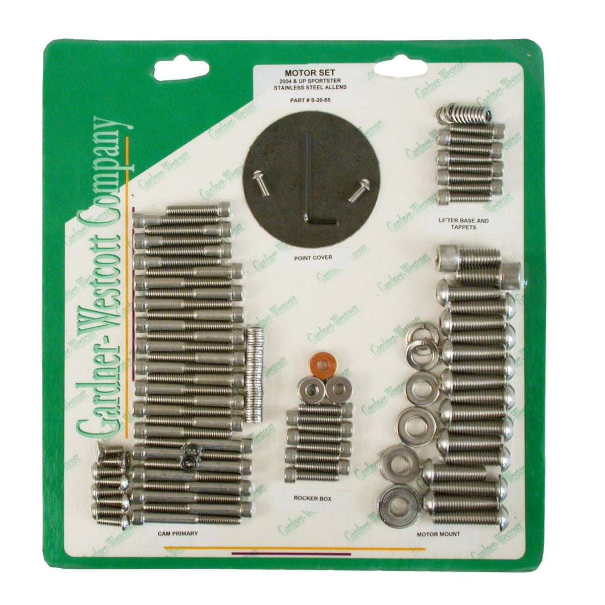 Gardner-Westcott Motor screw set ss allen