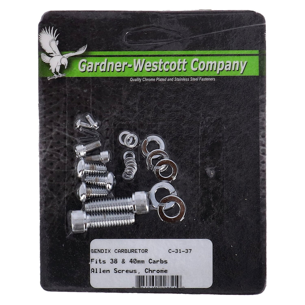 Gardner-Westcott Bendix float bowl mount kit - Chrome allen