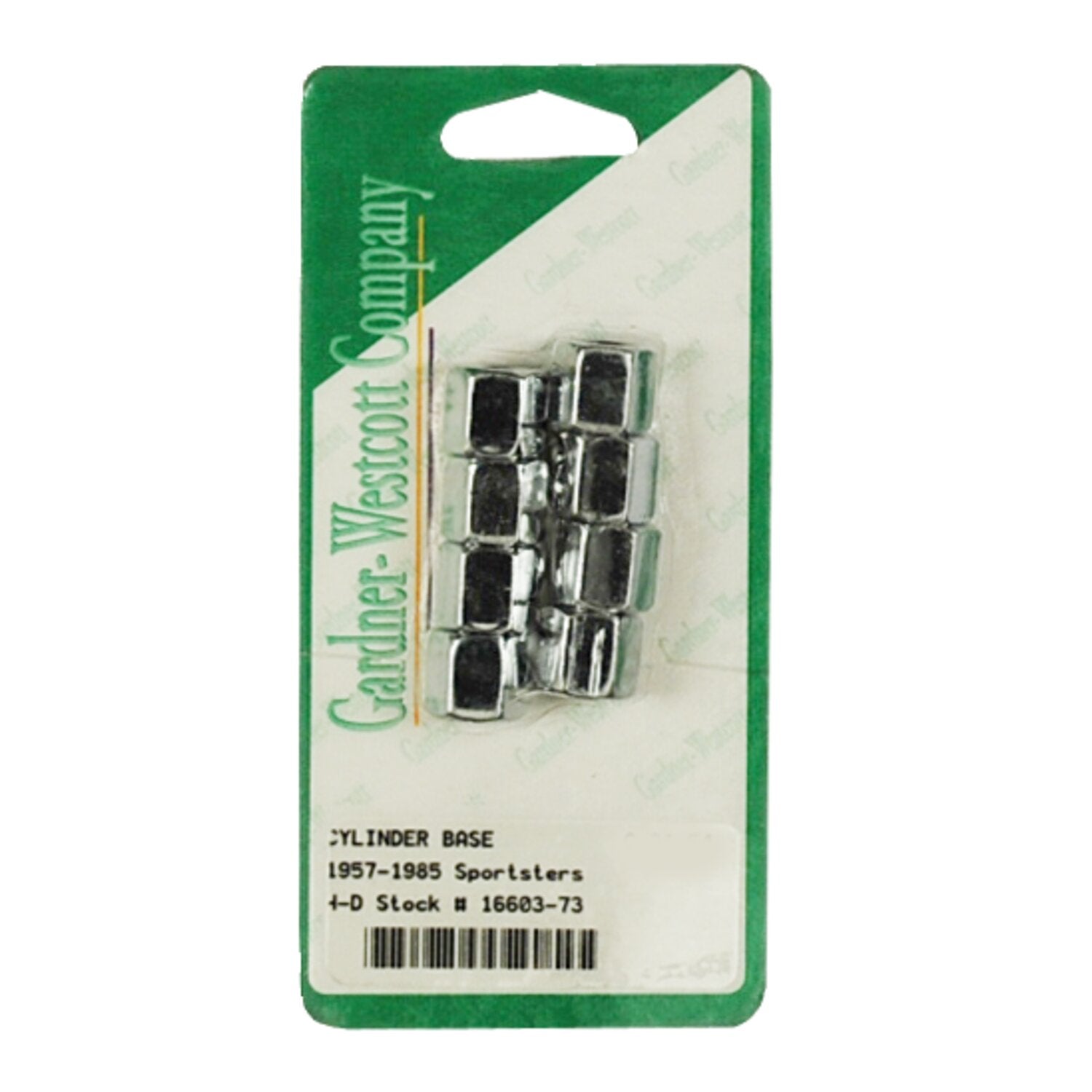 Gardner-Westcott Cyl - base nut kit hex - chrome